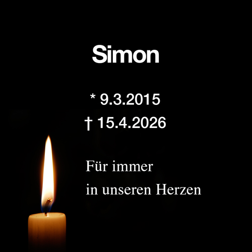 Trauer um Simon