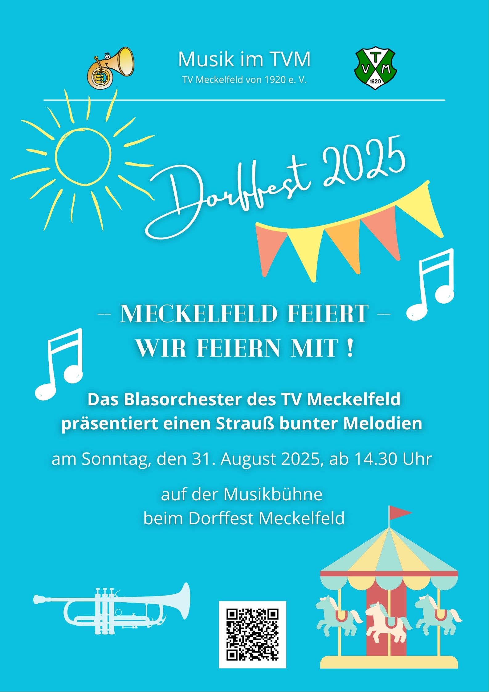 250831 MIT Plakat Dorffest Meckelfeld 2025