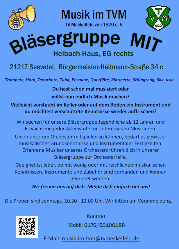 Musik im TVM - Bläsergruppe